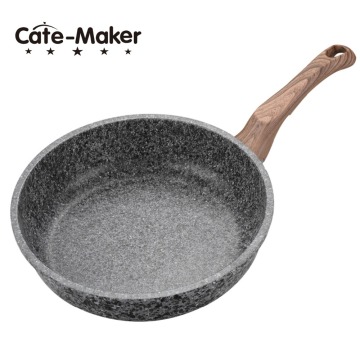 Cate Maker Marble Stone Nonstick Frying Pan with Heat Resistant Bakelite Handle,Granite Induction Egg Skillet,Dishwasher Safe