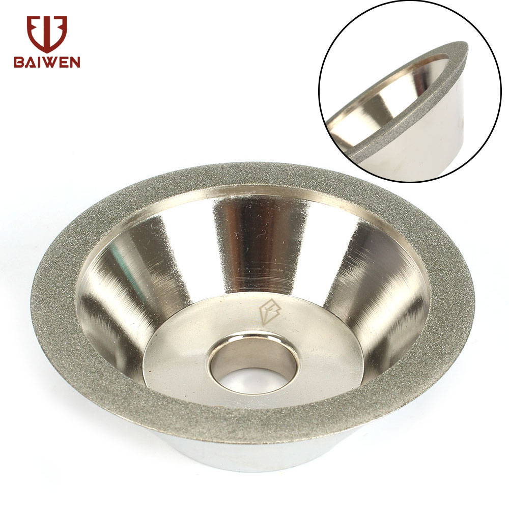 100mm Diamond Grinding Wheel Cup Grinder Cutter Grinding Disc For Tungsten Steel Milling Cutter Sharpener and Other Tool