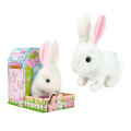Robot Rabbit Toy Electronic Rabbit Plush Pet Walking Jumping Interactive Animal Toys For Children Birthday Gifts