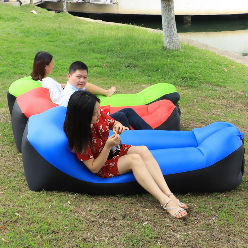 2020 hot sale Garden Chair ultralight high quality Inflatable Air chair Mattress Camping Portable Air Chair Beach Bed Pool Float
