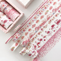 8 pcs/pack Red Flamingo Cherry Sakura Washi Tape Set Adhesive Tape DIY Scrapbooking Sticker Label Masking