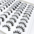 QUXINHAO 30Pairs Mink Eyelashes Handmade 6D Mink Lashes Full Strip Lashes Soft Curl False Eyelashes Makeup Tool