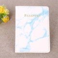 Fashion Women Men Passport Cover Pu Leather Marble Style Travel ID Credit Card Passport Holder Packet Wallet Purse Bags Pouch