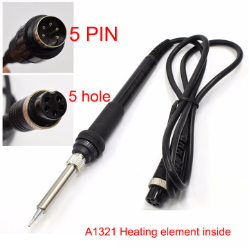 NOVFIX 5 pin 5 hole 907 soldering iron handle with A1321 ceramic Heater for Hakko 936/937/928/926 Soldering Station