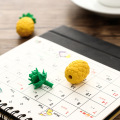 3 pcs/pack Creative 3D Cartoon Pineapple Fruit Eraser Rubber Eraser Primary Student Prizes Promotional Gift Stationery