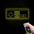 Vintage Gamepad Wall Light Mirror LED Backlight Game JoyStick Illuminated Display Sign Game Room Decoration With Remote Control