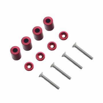 Hood Spacer Riser,Aluminum Alloy Engine Hood Ventilation Spacer Riser Kit for 6mm Turbo Motor 4 Colors Available