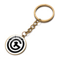 Fashion O1G Keychain Minimalism Hungary Badge Printed Glass Dome Pendant Key Ring Chain Alloy Porte Clef Souvenirs Gifts