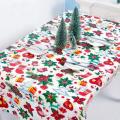 New Christmas Tablecloth Disposable PVC Plastic Table Cloth Family Party Dinner Desk Decoration Cover Xmas Decor For Home