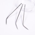 12Pcs J TYPE Weaving Needle Hook /Sewing Needles For Human Hair Extension Hair Weaving Knitting Tools