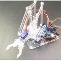 SG90 MG90S 4 DOF Unassembly Acrylic Mechanical Arm Robot Manipulator Claw for Arduino Maker Learning DIY Kit Robot