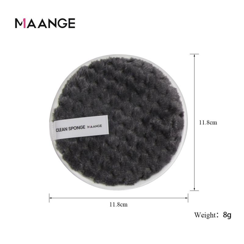 MAANGE 1pc Round Shape Sponge Pineapple vein Cosmetic Puff Soft Flannelette Face Cleaning Sponge Puff Facial Cleaning Wipe Tools
