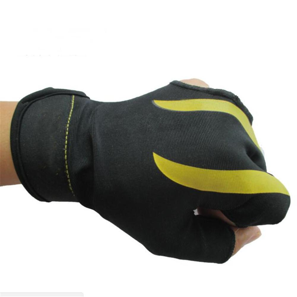 HobbyLane Billiard Pool Shooters Left Hand 3 Half Fingers Billiard Gloves Snooker Gloves High Strength Billiard Accessories