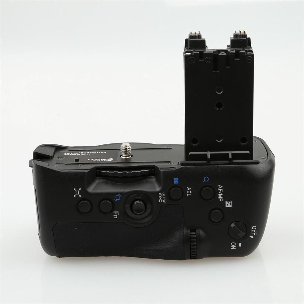 Multi-Power Battery Grip Pack Holder For Sony STL- A77 A77V A77ii A99ii replacement VG-C77AM work with NP-FM500H battery