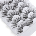 5 Pairs Long Wispy False Eyelashes Black Cross False Eyelashes Full Strip Lashes Handmade 3D Natural Eye Makeup Tools