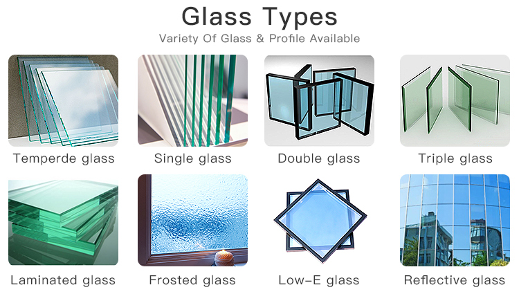 Aluminum Folding Doors of Glass Applications