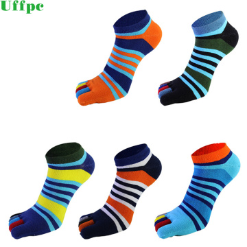 1 Pairs/lots summer Men Socks Boys Cotton Finger Breathable Five Toe Socks Pure Sock Ideal for Five 5 Finger Toe Shoes