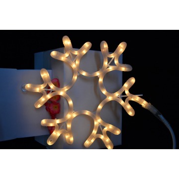 UL Listed Milky White Incandescent Rope Light Motif 2D Snowflake Motif Light 12