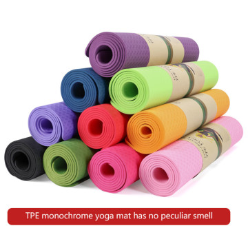 yoga Fitness Exercise Mat Non-slip TPE Yoga Mats Pilates Gym Exercise Sport Living Room Pads for Fitness Body Building#g20