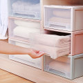 Shoes box Household Plastic Transparent Stackable Drawer Storage Box Container Organizer