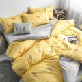 yellow bedding