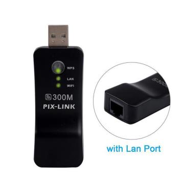 Wifi Adapter Wireless Usb Universal 300mbps Port Ethernet Network Bridge Repeater