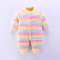 2020 New Cute BABY Newborn Baby Boy Girl Clothes Long Sleeve Hoddies Bear Zipper Baby Romper Clothes Autumn Winter Wear 0-18M