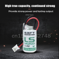 4pcs/lot New Original SAFT LS 14250 LS14250 14250 3.6V 1/2 AA 1/2AA primary battery LS14250 PLC Lithium Battery With Plug