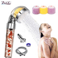 Zloog New Aroma Filter Shower Head Vitamin/Lemon/Lavender/Rose/Jasmine Fragrance Saving Water High Pressure Bathroom Shower Set