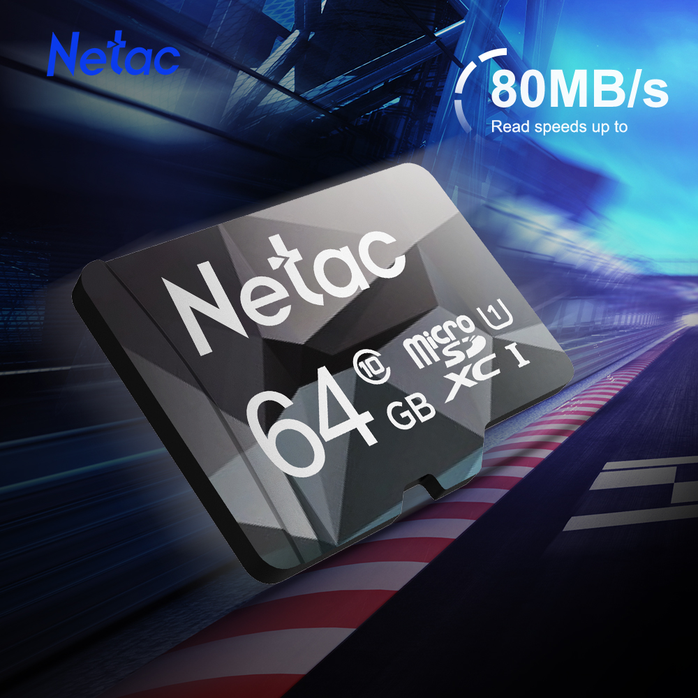 Netac Original Class10 Micro SD Smart TF Card 64GB 128GB 32GB 16GB 8GB U1 Memory Card Flash Card Mini Microsd TF/SD for Phone