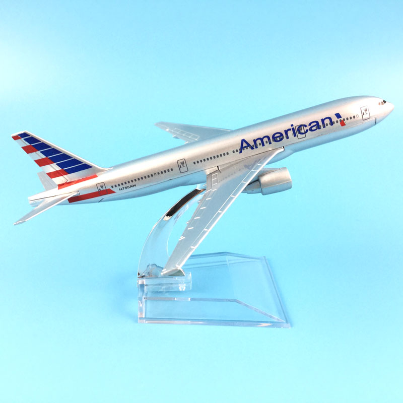 Free Shipping American Airlines Boeing 777 16cm alloy metal model aircraft child Birthday gift plane models toys for children