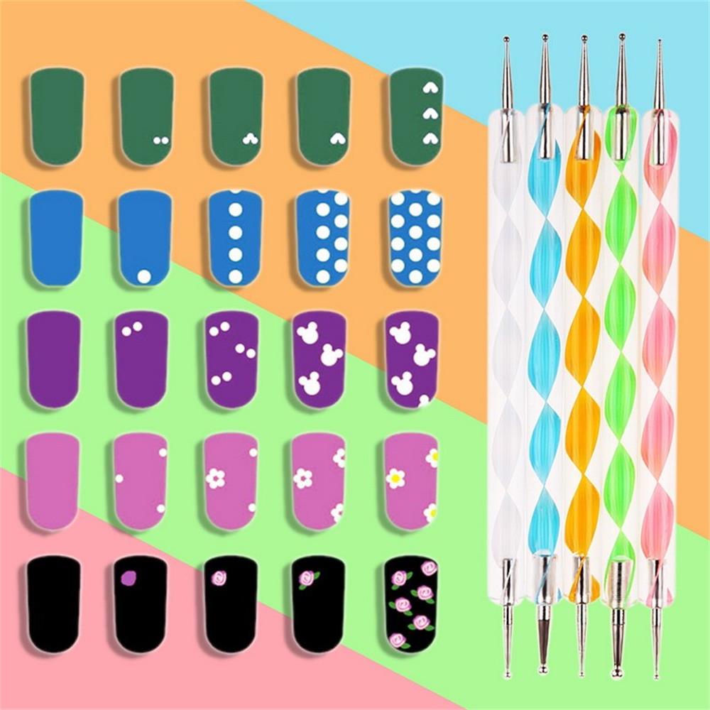 20Pcs/Set Nail Brushes Design Set Dotting Painting Drawing Nail Art Nail Tools Polish Brush Pen Pen Polish Brush Set Kit Manicur