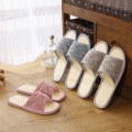 Autumn Men Home Hemp Slippers Bamboo Insole Slides For Man Fashion Indoor Large Size Couple Floor Shoes House Slippers