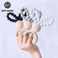 Let'S Make Wooden Baby Toys Baby Rattle Bed Bell For Baby Bed Bpa Free Wooden Teethers 0-12 Months New Born Baby Stroller Toys