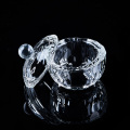Acrylic Glass Nail Cristal Cup Clear Manicure Crystal Bowl Acrylic Powder Liquid Equipment Dappen Cup Dish Nail Art Design Tool