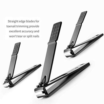 Black Stainless Steel Nail Clipper 3style Nail Cutting Machine Professional Nail Trimmer High Quality Toe Nail Clipper Nail Tool