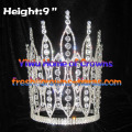 9inch Pageant Crowns With Big Clear Diamond