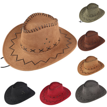 Woman Cowboy Hats Unisex Adult West Western Cowboy Hat Mongolian Hat Grassland Sunshade Cap Hats For Men Sombrero Hombre