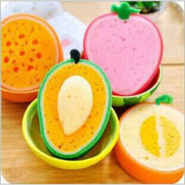 Funny Dish sponge 3D fruit strong Clean cloth cotton washing dishes scouring pad household Kitchen Tool Cleaning Supplies