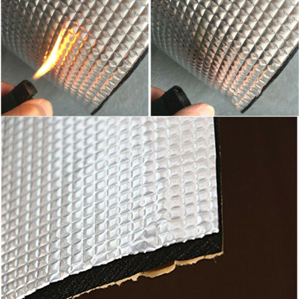 Barrier Car Sound Heat Insulation Mat 50cmx30cm 5Pcs 5pc 10mm Car Firewall Hood