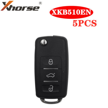 5PCS Xhorse XKB510EN Universal Remote Key B5 Type 3 Buttons for VVDI VVDI2 Key Tool(English Version) 10PCS/Lot