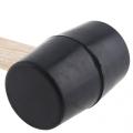 230g Non-elastic Rubber Hammer Tile Hammer with Round Head and Wooden Handle for DIY Hand Tool