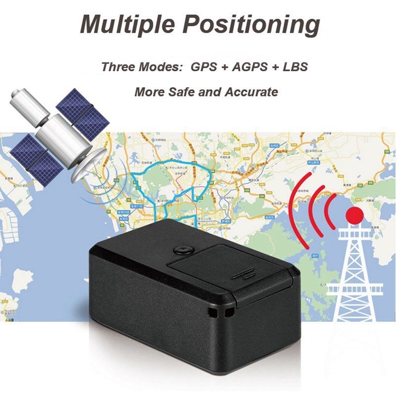 Car GPS Tracker GF-19 Mini Wireless GPS AGPS LBS WIFI Alarm Car Tracking Wireless Network GPS Tracker