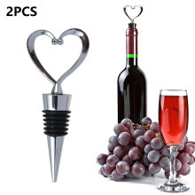 Red Wine Champagne Wine Bottle Stopper Heart Shaped Valentines Wedding Gifts Set Wine Stopper Bar Accessories Home Bars