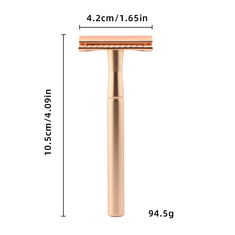 HAWARD Razor Golden Double Edge Safety Razor For Women Classic Manual Shaving Razor Eco Friendly Packaging 20 Shaving Blade