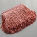 1Meters Pretty Water Red 15CM Long Lace Fringe Trim Polyester Tassel Fringe Trimming Diy Latin Dress Stage Clothe Accessories