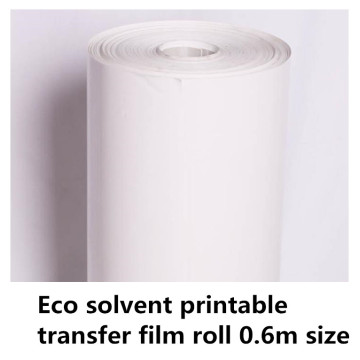 0.6m size big roll Eco solvent printable heat transfer PU matrerial film roll