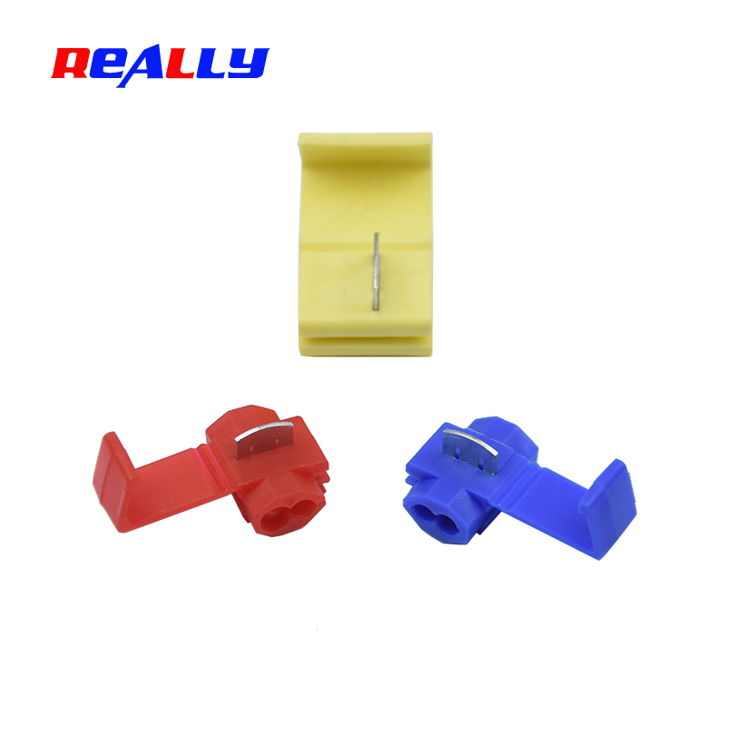 REALLY 50Pcs Blue RED YELLOW Scotch Lock Crimp Terminals Electrical CableConnectors Fast Quick Splice Lock Wire Terminals Crimp