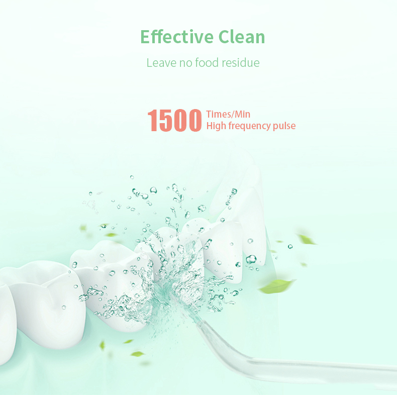 Seago Oral Irrigator Portable Water Dental Flosser USB Rechargeable Water Floss Teeth Cleaner 3 Modes IPX7 Water Floss