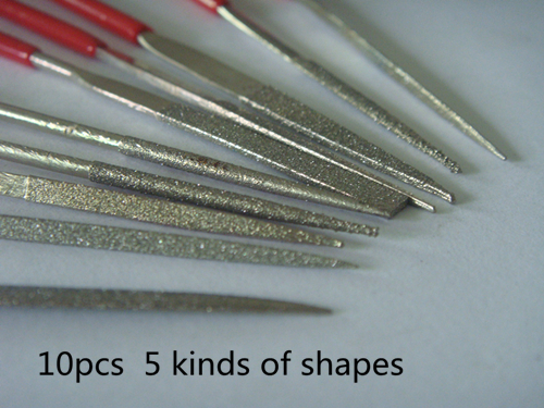 Wholesale 10pcs=1lot 2*100 Mini diamond file knife Guitar repair Jewelry appliance